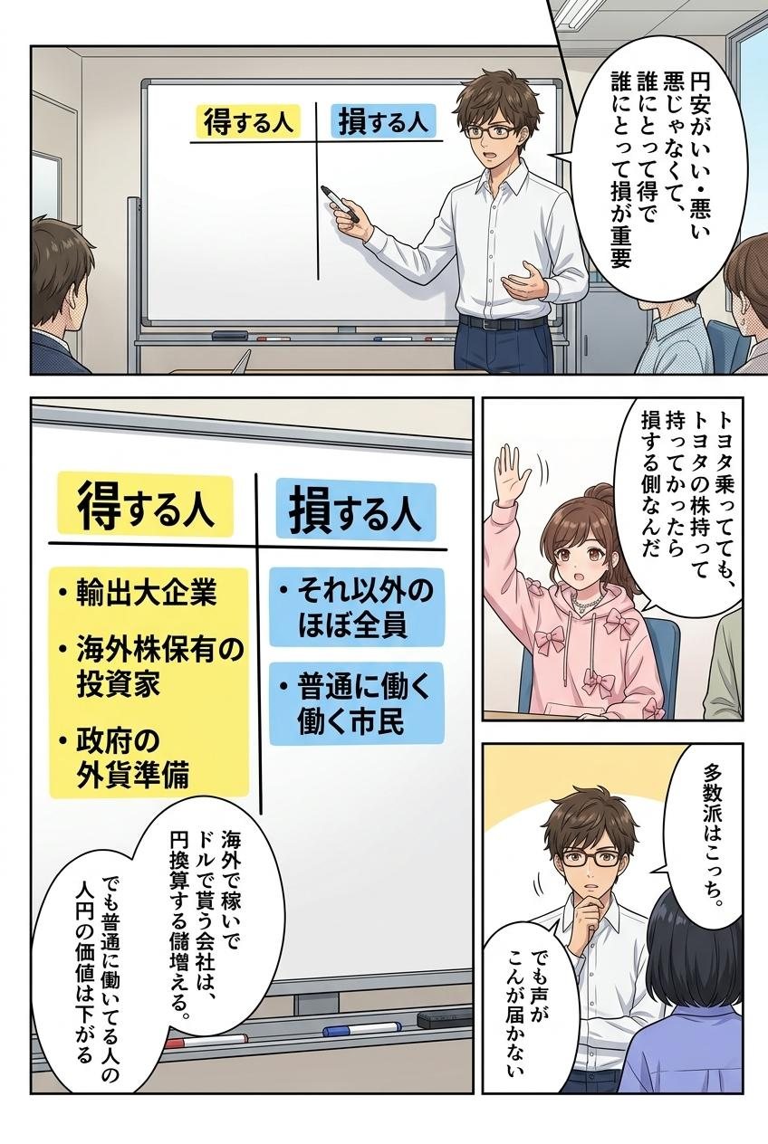 漫画でわかる円安ショック 4ページ目