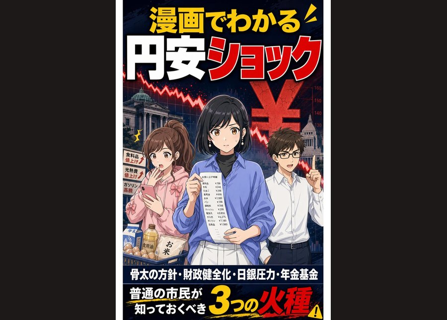 漫画でわかる円安ショック|制作サンプル