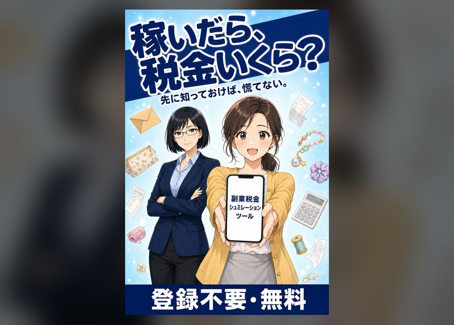 稼いだら、税金いくら?|制作サンプル