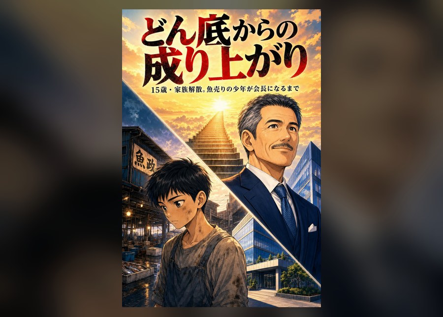 経営者ストーリー漫画「どん底からの成り上がり」|制作サンプル